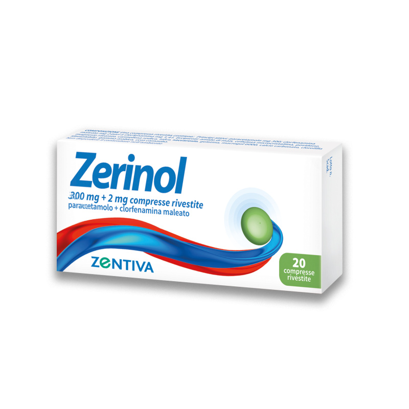 ZERINOL*20CPR RIV 300MG+2MG