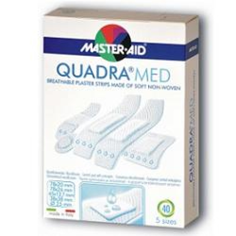 CEROTTO MASTER-AID QUADRA DERMOATTIVO FORMATI ASSORTITI 40 PEZZI