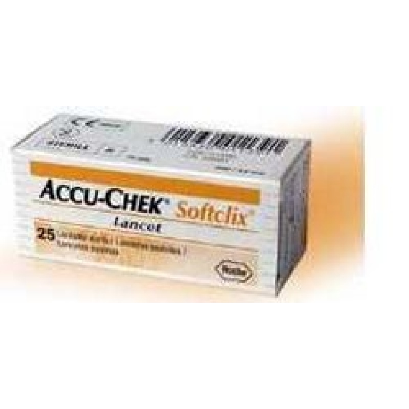 LANCETTE PUNGIDITO ACCU-CHEK SOFTCLIX 25 PEZZI