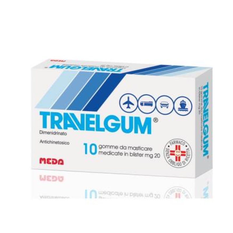 TRAVELGUM*10GOMME MAST 20MG