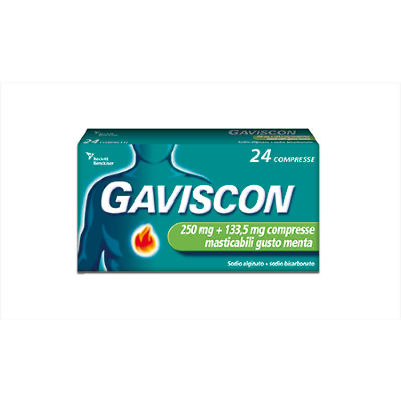 GAVISCON*24CPR MENT250+133,5MG